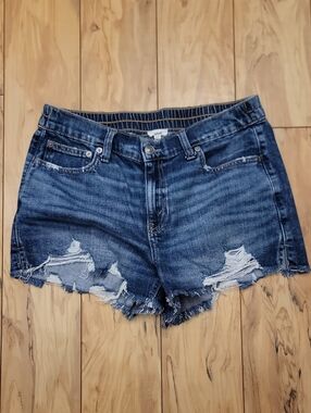 aerie Shorts Stretch Classic Denim